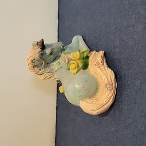 Unicorn statue, ceramic